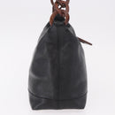 CHANEL Shoulder Bag Caviar Skin Black Gold CC Auth 189329SAM-4