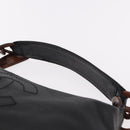 CHANEL Shoulder Bag Caviar Skin Black Gold CC Auth 189329SAM-14