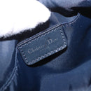 Christian Dior Trotter Canvas Accessory Pouch Navy Silver Auth 189334V-15