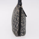 Christian Dior Trotter Canvas Accessory Pouch Navy Silver Auth 189334V-5