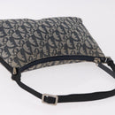 Christian Dior Trotter Canvas Accessory Pouch Navy Silver Auth 189334V-6
