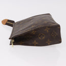 LOUIS VUITTON Monogram Poche Toilette 19 Pouch M47544 LV Auth 189335-4