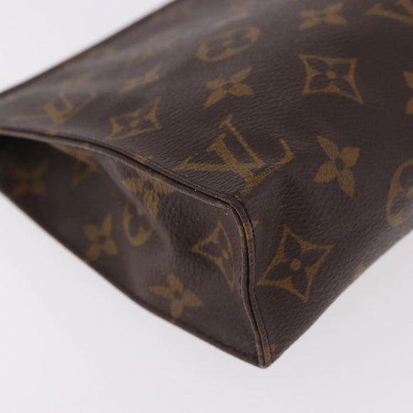 LOUIS VUITTON Monogram Poche Toilette 19 Pouch M47544 LV Auth 189335