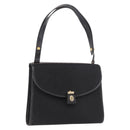 Christian Dior Trotter Canvas Hand Bag Black Gold Auth 189336-1