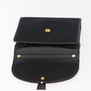 Christian Dior Trotter Canvas Hand Bag Black Gold Auth 189336-10