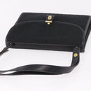 Christian Dior Trotter Canvas Hand Bag Black Gold Auth 189336-6
