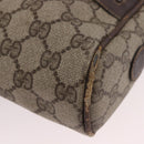 GUCCI GG Supreme Web Sherry Line Shoulder Bag PVC Beige Red 010 378 Auth 189338-13
