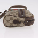 GUCCI GG Supreme Web Sherry Line Shoulder Bag PVC Beige Red 010 378 Auth 189338-4