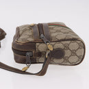 GUCCI GG Supreme Web Sherry Line Shoulder Bag PVC Beige Red 010 378 Auth 189338-6