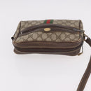 GUCCI GG Supreme Web Sherry Line Shoulder Bag PVC Beige Red 010 378 Auth 189338-7