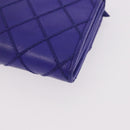 CHANEL Matelasse Long Wallet Caviar Skin Black Silver CC Auth 189341A-11