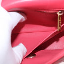 CHANEL Chevron V Stitch Top Handle Bag Lamb Skin 2way Pink CC Auth 189342SAM-28