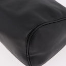 LOEWE Anagram Clutch Bag Leather Black Gold Auth 189343A-15