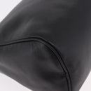 LOEWE Anagram Clutch Bag Leather Black Gold Auth 189343A-7