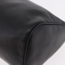 LOEWE Anagram Clutch Bag Leather Black Gold Auth 189343A-8