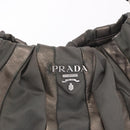 PRADA Shoulder Bag Nylon Green Silver Auth 189344A-18