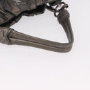 PRADA Shoulder Bag Nylon Green Silver Auth 189344A-7