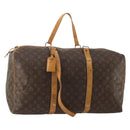 LOUIS VUITTON Monogram Sac Souple 55 Boston Bag M41622 LV Auth 189346-1