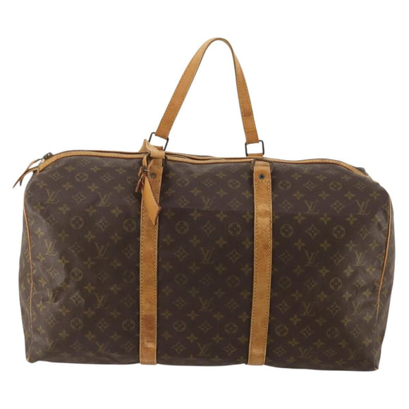 LOUIS VUITTON Monogram Sac Souple 55 Boston Bag M41622 LV Auth 189346