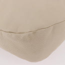 LOEWE Shoulder Bag Leather Ivory Gold Auth 189347A-15