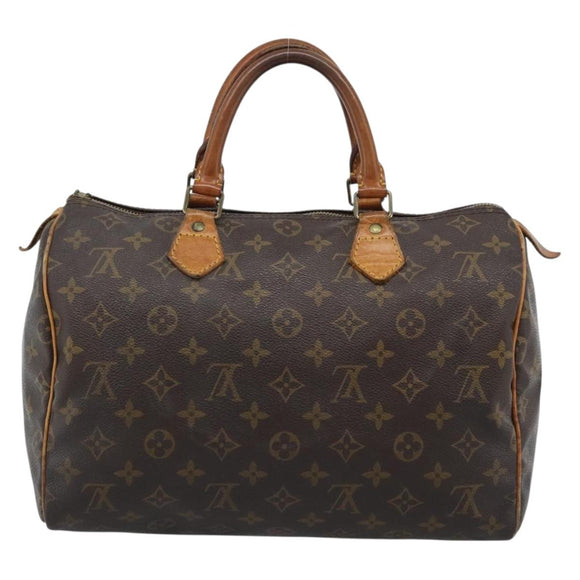 LOUIS VUITTON Monogram Speedy 30 Hand Bag M41526 LV Auth 189348