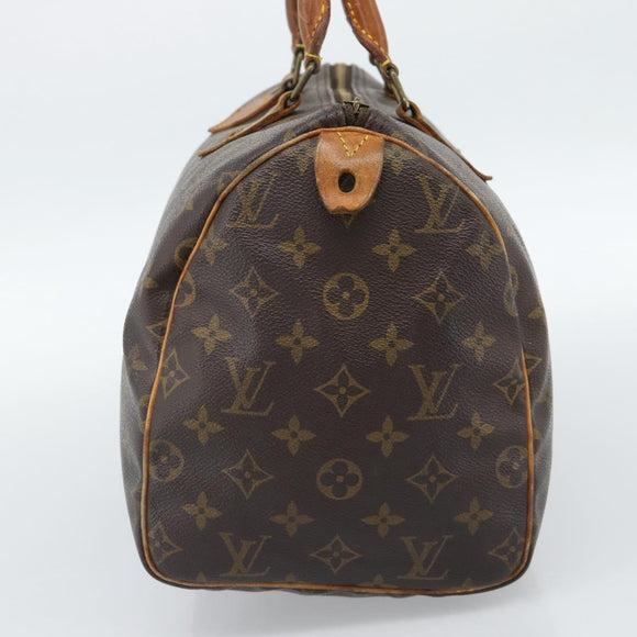 LOUIS VUITTON Monogram Speedy 30 Hand Bag M41526 LV Auth 189348