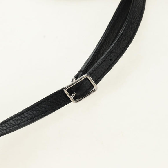 CELINE Big bag Small Hand Bag Leather Black Silver Auth 189349SAM