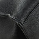 CELINE Big bag Small Hand Bag Leather Black Silver Auth 189349SAM-10