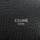 CELINE Big bag Small Hand Bag Leather Black Silver Auth 189349SAM-19