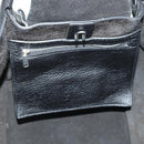 CELINE Big bag Small Hand Bag Leather Black Silver Auth 189349SAM-25