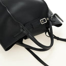 CELINE Big bag Small Hand Bag Leather Black Silver Auth 189349SAM-6