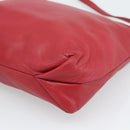 LOEWE Anagram Shoulder Bag Leather Red Auth 189350-15