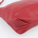LOEWE Anagram Shoulder Bag Leather Red Auth 189350-16
