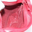 LOEWE Anagram Shoulder Bag Leather Red Auth 189350-17