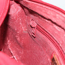 LOEWE Anagram Shoulder Bag Leather Red Auth 189350-19