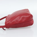 LOEWE Anagram Shoulder Bag Leather Red Auth 189350-3