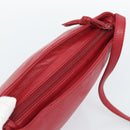 LOEWE Anagram Shoulder Bag Leather Red Auth 189350-6