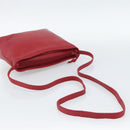 LOEWE Anagram Shoulder Bag Leather Red Auth 189350-7