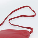 LOEWE Anagram Shoulder Bag Leather Red Auth 189350-8
