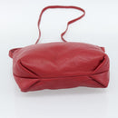 LOEWE Anagram Shoulder Bag Leather Red Auth 189350-5