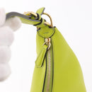 FENDI Shoulder Bag Leather LIme Green Gold Auth 189355SAM-9