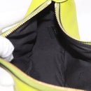 FENDI Shoulder Bag Leather LIme Green Gold Auth 189355SAM-20