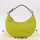 FENDI Shoulder Bag Leather LIme Green Gold Auth 189355SAM-12