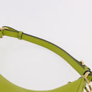 FENDI Shoulder Bag Leather LIme Green Gold Auth 189355SAM-8