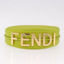 FENDI Shoulder Bag Leather LIme Green Gold Auth 189355SAM-5