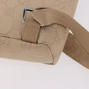 GUCCI GG Canvas Backpack Beige Silver 003 0242 Auth 189357A-18