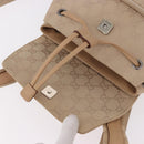 GUCCI GG Canvas Backpack Beige Silver 003 0242 Auth 189357A-19