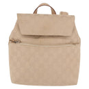 GUCCI GG Canvas Backpack Beige Silver 003 0242 Auth 189357A-13