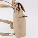 GUCCI GG Canvas Backpack Beige Silver 003 0242 Auth 189357A-4