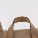 GUCCI GG Canvas Backpack Beige Silver 003 0242 Auth 189357A-14